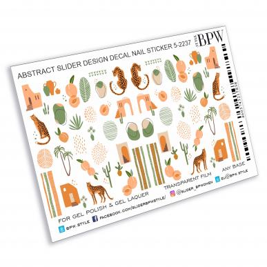 Слайдер дизайн Абстрактный с леопардами из каталога Цветные на любой фон в интернет-магазине BPW.style