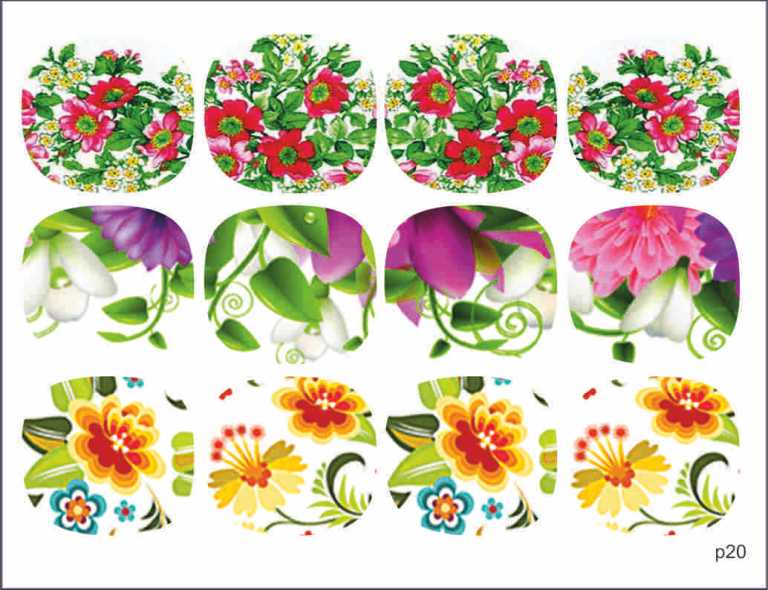 Слайдер-дизайн Цветы из каталога Цветные на светлый фон в интернет-магазине BPW.style
