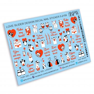 Слайдер-дизайн Котики и сердечки из каталога Цветные на любой фон в интернет-магазине BPW.style