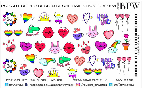 Слайдер-дизайн Pop Art 2 из каталога Цветные на любой фон в интернет-магазине BPW.style