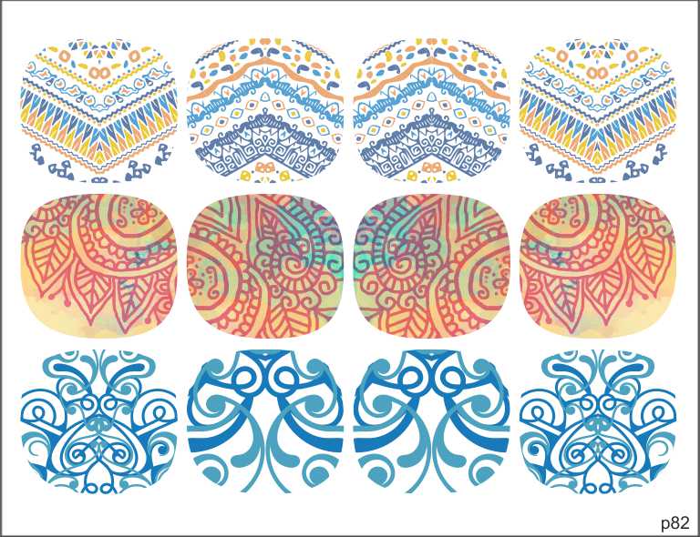 Слайдер-дизайн Орнаменты из каталога Цветные на светлый фон в интернет-магазине BPW.style