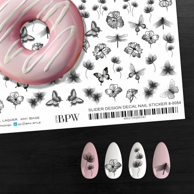 Гранд-слайдер Цветы и бабочки градиент из каталога Серия GRANDE в интернет-магазине BPW.style