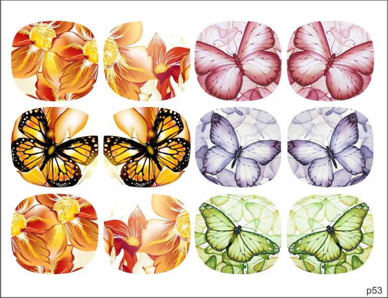Слайдер-дизайн Бабочки из каталога Цветные на светлый фон в интернет-магазине BPW.style