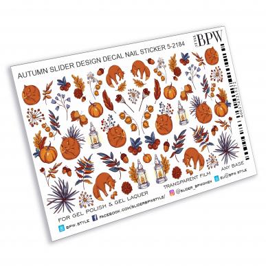 Слайдер дизайн Осенний с лисичками из каталога Цветные на любой фон в интернет-магазине BPW.style