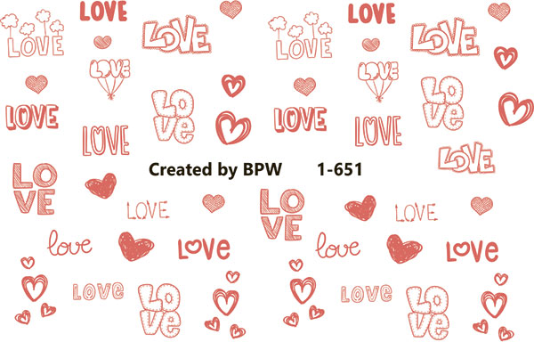 Слайдер-дизайн Love из каталога Цветные на светлый фон в интернет-магазине BPW.style