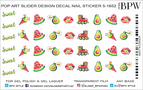 Слайдер-дизайн Pop Art 3 из каталога Цветные на любой фон в интернет-магазине BPW.style