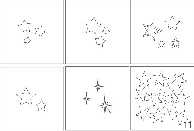 Трафареты для аэрографии Звезды из каталога Для аэрографии в интернет-магазине BPW.style