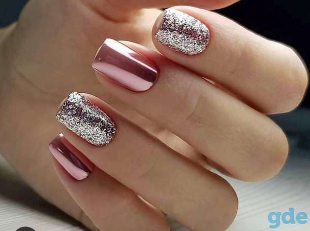 Маникюр с блестками - виды материала, особенности и техники нанесения - фото