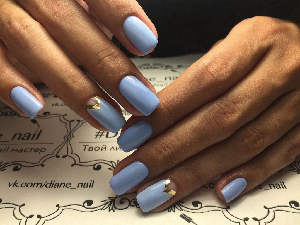 Однотонный маникюр – нейл-дизайн 2022 в один цветовой тон