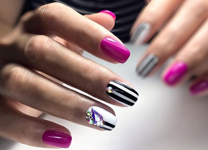 Красивый маникюр Линии 2022 новинки