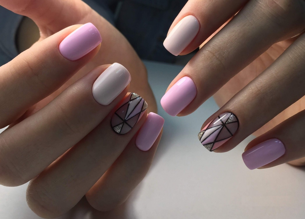 Красивый маникюр Геометрия 2022 новинки