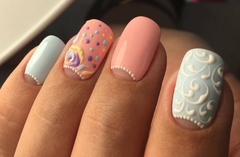 Модный маникюр на ногтях - что собой представляет объемный маникюр 3D