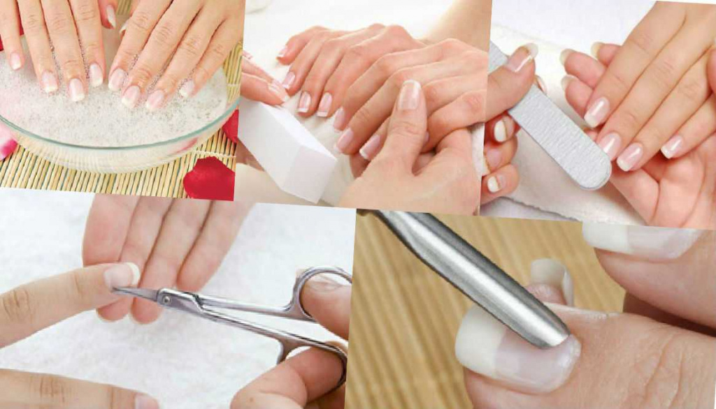 сделать классический маникюр пошагово