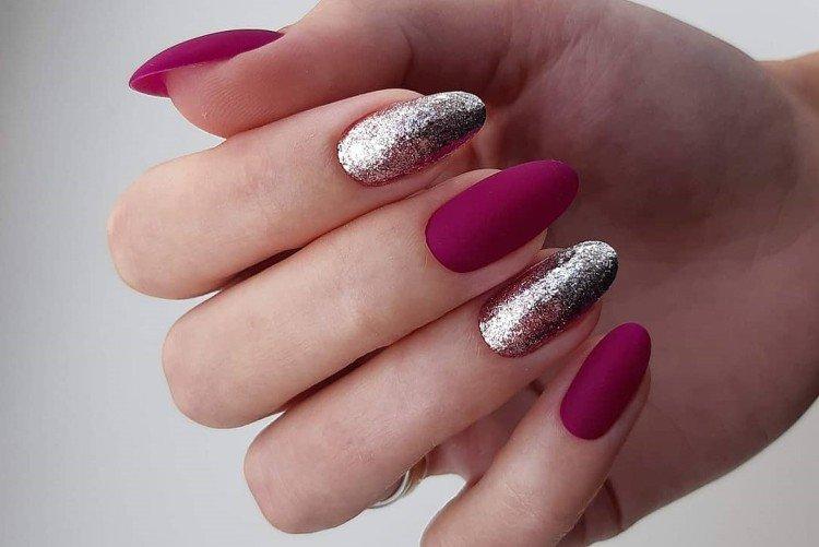 Маникюр с блестками - виды материала, особенности и техники нанесения - фото