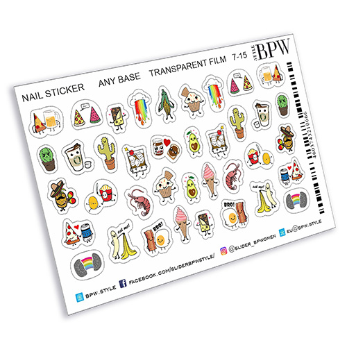 дизайны наклейки для ногтей 2021 фото