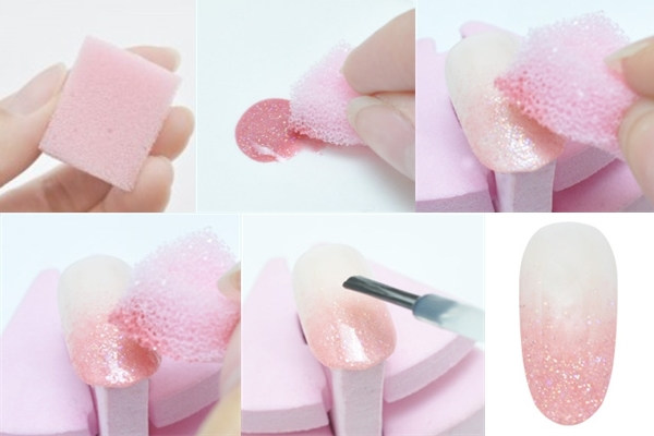 Маникюр с блестками - виды материала, особенности и техники нанесения - фото