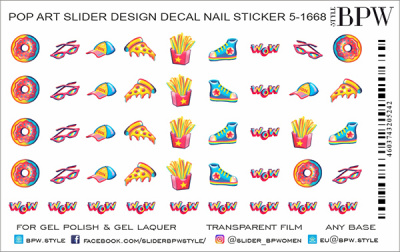 Слайдер-дизайн Pop Art 9 из каталога Цветные на любой фон, в интернет-магазине BPW.style
