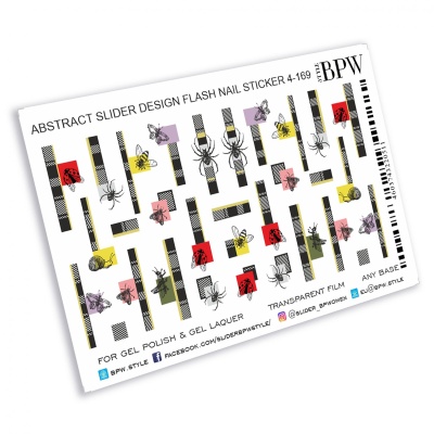 Слайдер-дизайн металлик  Абстрактный с насекомыми из каталога FLASH СЛАЙДЕРЫ, в интернет-магазине BPW.style