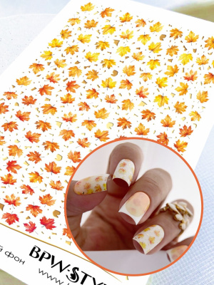 Слайдер-дизайн SPARKLE Мелкие листья с золотом из каталога Слайдеры SPARKLE, в интернет-магазине BPW.style