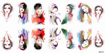 Слайдер-дизайн Девушки из каталога Цветные на светлый фон, в интернет-магазине BPW.style
