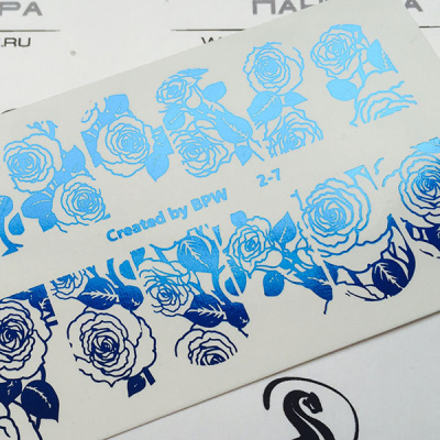 Слайдер-дизайн Розы из каталога Слайдеры фольга, в интернет-магазине BPW.style