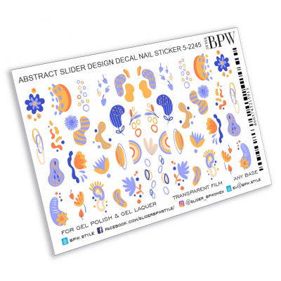 Слайдер дизайн Голубой абстрактный из каталога Цветные на любой фон, в интернет-магазине BPW.style
