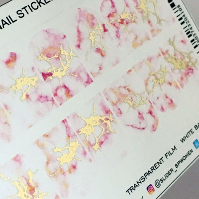 Слайдер-дизайн металлик Розовый мрамор с золотом из каталога FLASH СЛАЙДЕРЫ, в интернет-магазине BPW.style