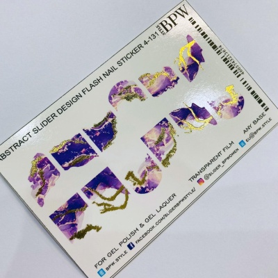 Слайдер-дизайн металлик Акварельный с фольгой из каталога FLASH СЛАЙДЕРЫ, в интернет-магазине BPW.style