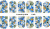 Слайдер-дизайн Цветы из каталога Цветные на светлый фон, в интернет-магазине BPW.style