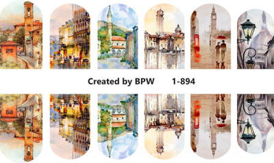 Слайдер-дизайн Город из каталога Цветные на светлый фон, в интернет-магазине BPW.style