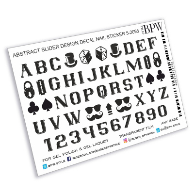 Слайдер-дизайн Буквы из каталога Цветные на любой фон, в интернет-магазине BPW.style