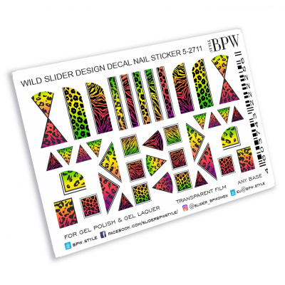 Слайдер-дизайн Геометрия леопард и тигр из каталога Цветные на любой фон, в интернет-магазине BPW.style