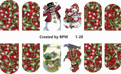 Слайдер-дизайн Снеговики из каталога Цветные на светлый фон, в интернет-магазине BPW.style
