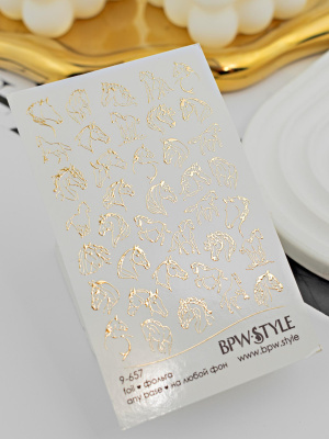 Слайдер-дизайн SPARKLE лошади золото из каталога Слайдеры SPARKLE, в интернет-магазине BPW.style