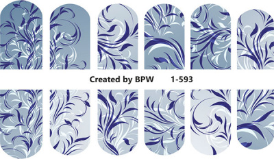 Слайдер-дизайн Зимний узор из каталога Цветные на светлый фон, в интернет-магазине BPW.style