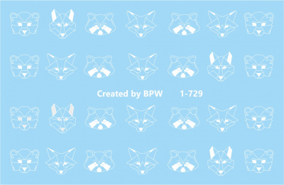 Слайдер-дизайн Белые животные микс из каталога Цветные на любой фон, в интернет-магазине BPW.style