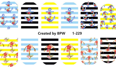 Слайдер-дизайн Якоря из каталога Цветные на светлый фон, в интернет-магазине BPW.style