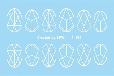 Слайдер-дизайн Белая геометрия из каталога Цветные на любой фон, в интернет-магазине BPW.style