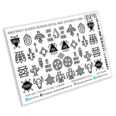 Слайдер-дизайн Дух племени из каталога Цветные на любой фон, в интернет-магазине BPW.style