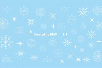 Слайдер-дизайн Снежинки из каталога Цветные на любой фон, в интернет-магазине BPW.style