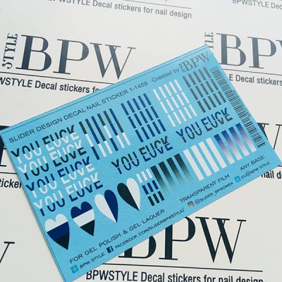Слайдер дизайн Микс надписи и геометрия синий из каталога Цветные на любой фон, в интернет-магазине BPW.style