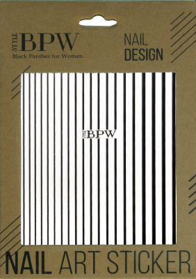 Гибкая силиконовая лента для дизайна ногтей, черный из каталога Гибкая силиконовая лента, в интернет-магазине BPW.style
