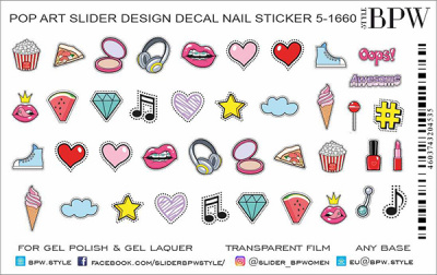 Слайдер-дизайн Pop Art 6 из каталога Цветные на любой фон, в интернет-магазине BPW.style
