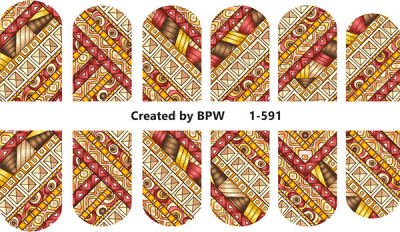 Слайдер-дизайн Этнический орнамент из каталога Цветные на светлый фон, в интернет-магазине BPW.style