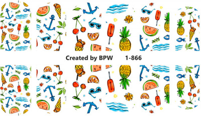 Слайдер-дизайн На пляже из каталога Цветные на светлый фон, в интернет-магазине BPW.style