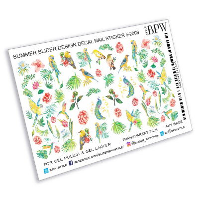 Слайдер-дизайн Тропическое лето из каталога Цветные на любой фон, в интернет-магазине BPW.style