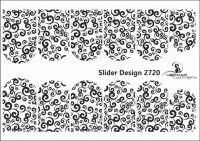 Слайдер-дизайн Черные завитки из каталога Цветные на светлый фон, в интернет-магазине BPW.style
