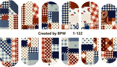 Слайдер-дизайн Пэчворк из каталога Цветные на светлый фон, в интернет-магазине BPW.style