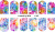 Слайдер-дизайн Радужные цветы из каталога Цветные на светлый фон, в интернет-магазине BPW.style
