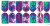 Слайдер-дизайн Фиолетовые лепестки из каталога Цветные на светлый фон, в интернет-магазине BPW.style